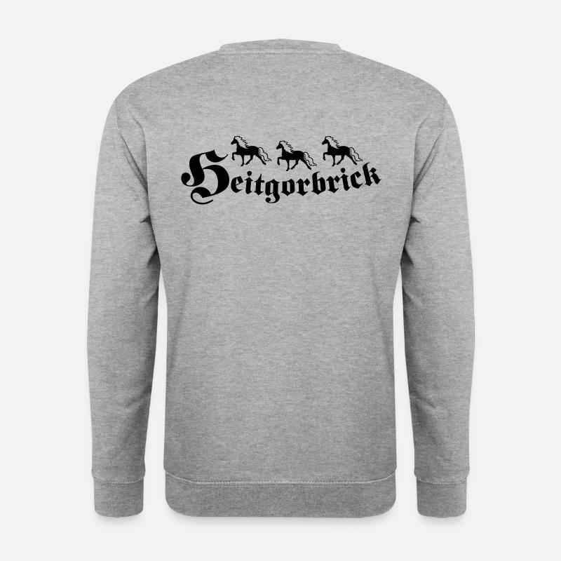 Heitgorbrick - Unisex Pullover - Weißgrau meliert