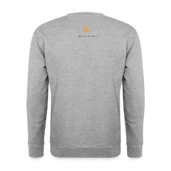 verify you are human - Unisex Pullover - Weißgrau meliert - Hinten - Michal (187cm)