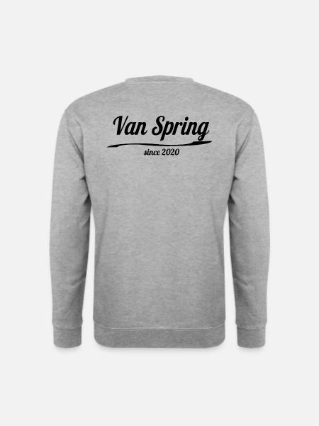 VanSpring - Unisex Pullover - Weißgrau meliert