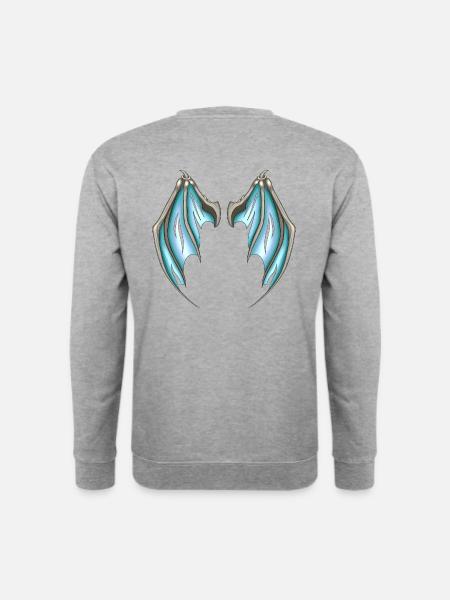 Dragon Wings Funny Gift Idea Dragon Wings - Unisex Sweatshirt - salt & pepper