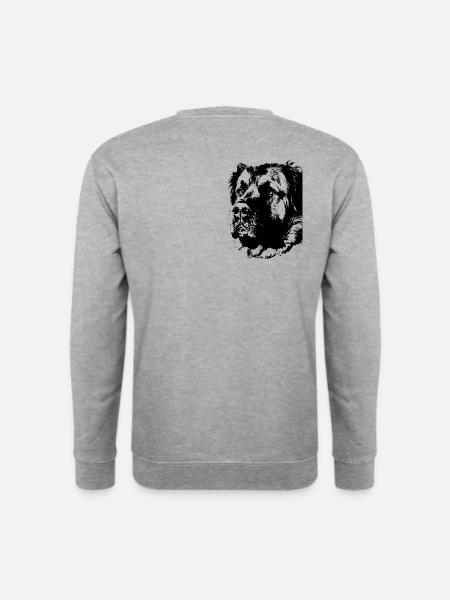 Germanischer Bärenhund - Unisex Pullover - Weißgrau meliert