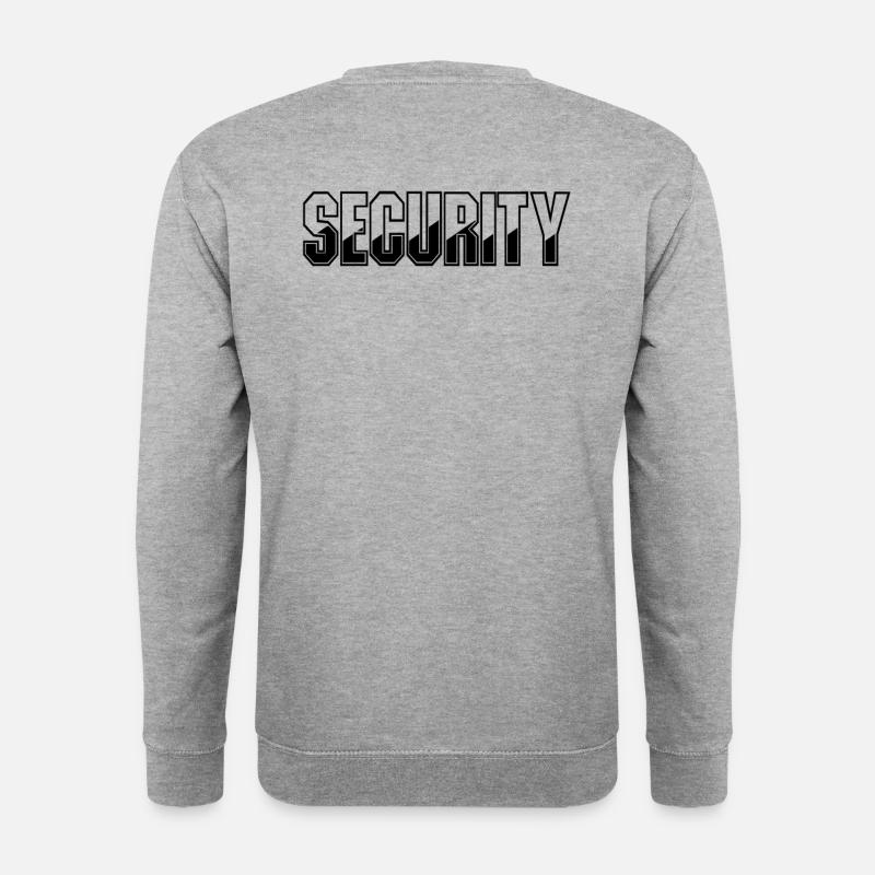 Security Türsteher Sicherheit - Unisex Pullover - Weißgrau meliert