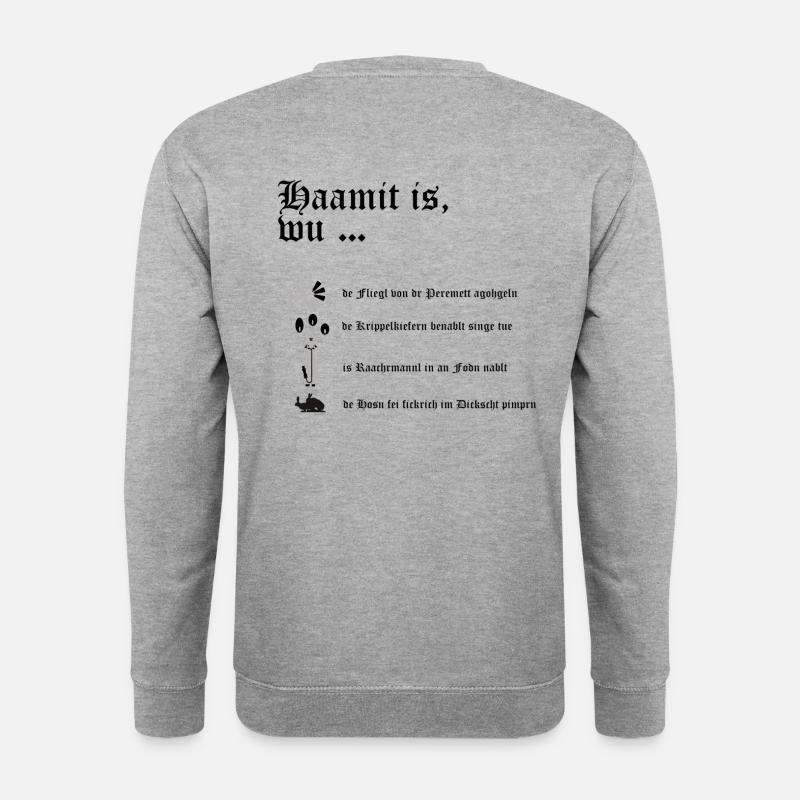 Haamit_Arzgebirg - Unisex Pullover - Weißgrau meliert
