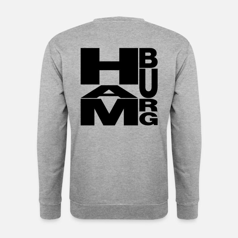 HAMBURG - Unisex Pullover - Weißgrau meliert
