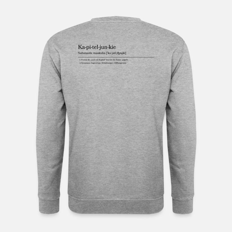Kapiteljunkie - Unisex Pullover - Weißgrau meliert