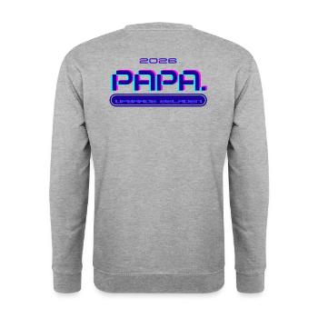 PAPA. Depuis 2026 - Sweat-shirt Unisexe - gris chiné - Dos - Michal (187cm)