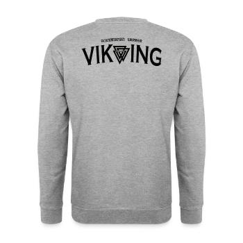 Viking - Unisex Sweatshirt - salt & pepper - Back - Michal (187cm)