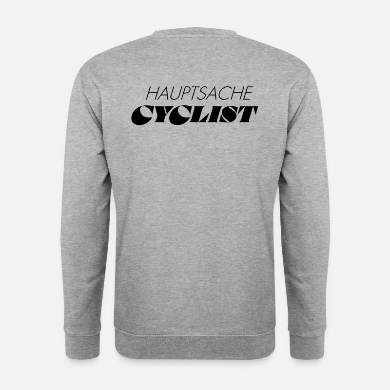 HAUPTSACHE CYCLIST - Unisex Pullover - Weißgrau meliert