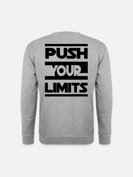 PUSH YOUR LIMITS - Sweat-shirt Unisexe - gris chiné