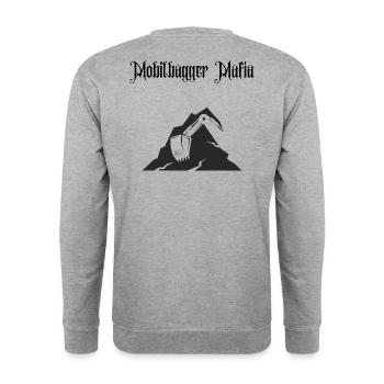 Wheeled excavator Mafia - Unisex Sweatshirt - salt & pepper - Back - Michal (187cm)