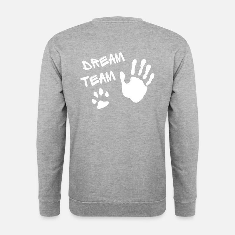 Das Dreamteam - Unisex Pullover - Weißgrau meliert