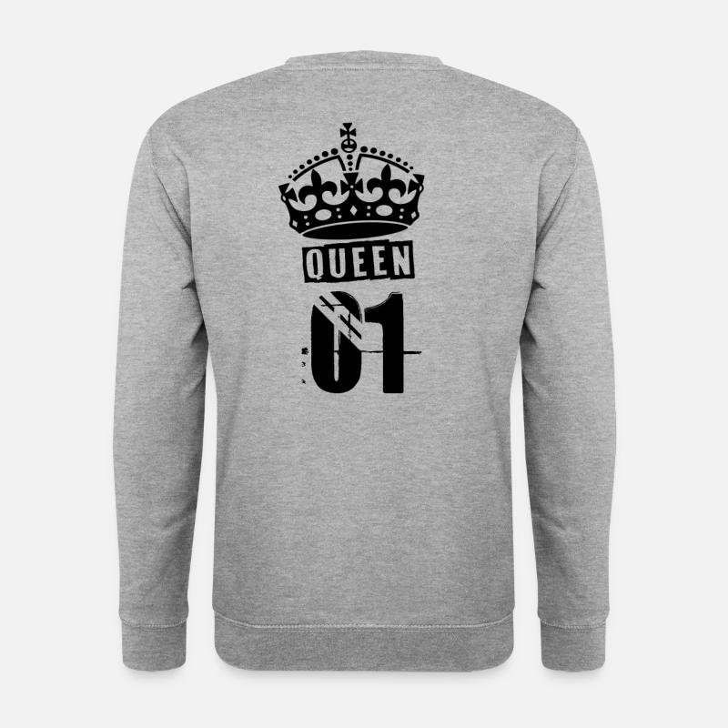 Queen - Unisex Pullover - Weißgrau meliert