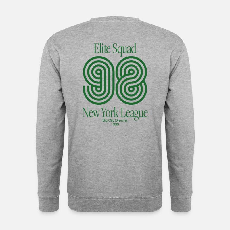 Elite Squad 98 New York League Streetstyle Design - Unisex Pullover - Weißgrau meliert