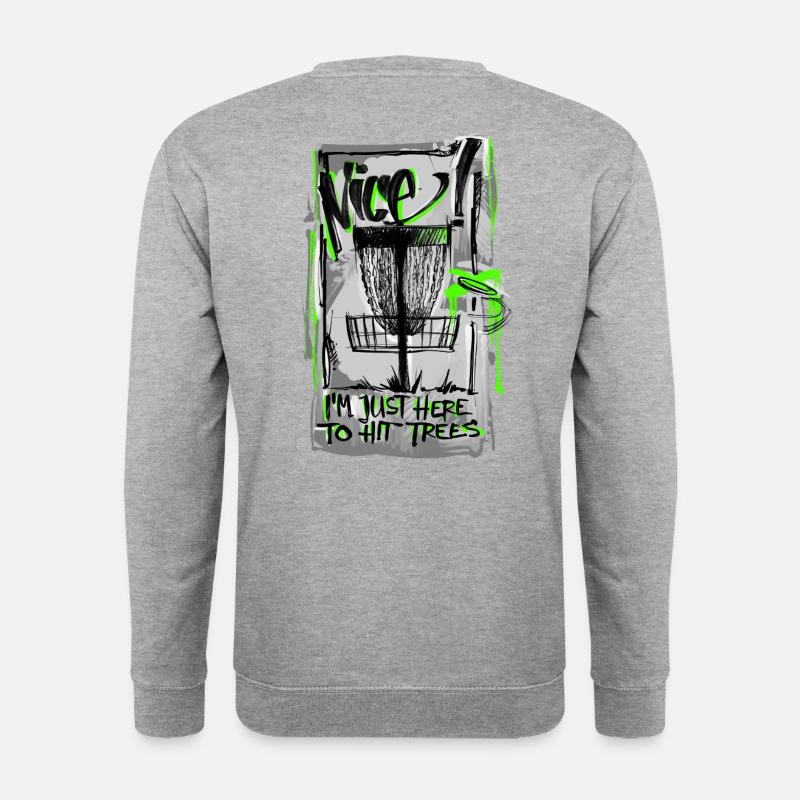 DiscGolf  - Unisex Pullover - Weißgrau meliert