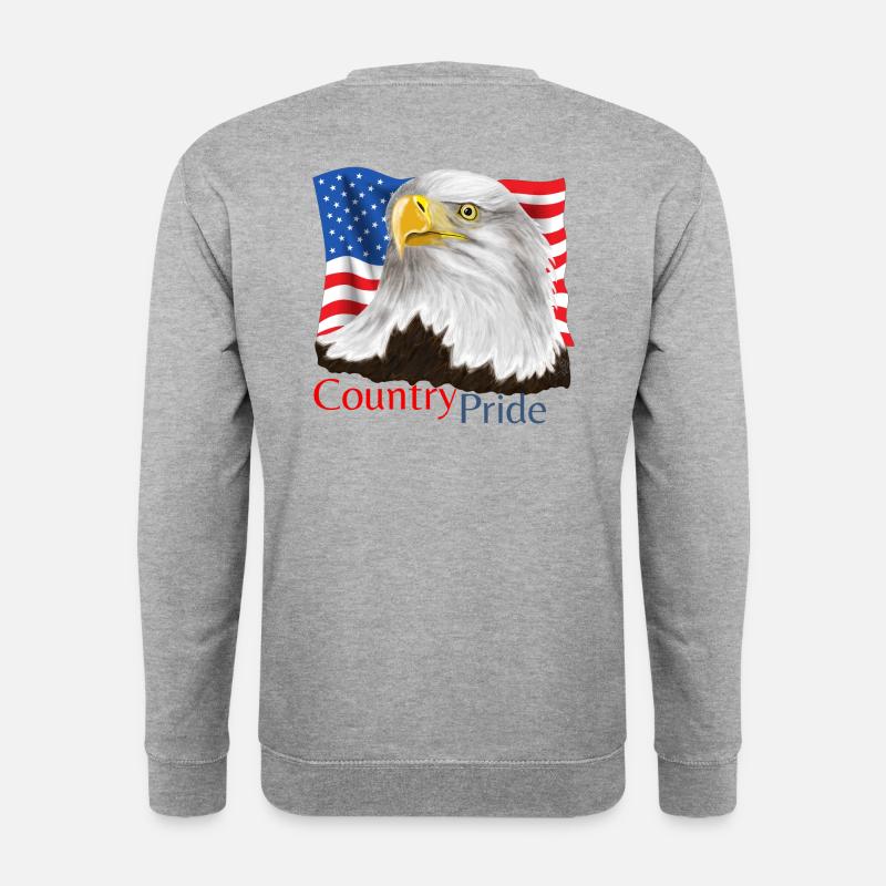 Eagle - Unisex Pullover - Weißgrau meliert