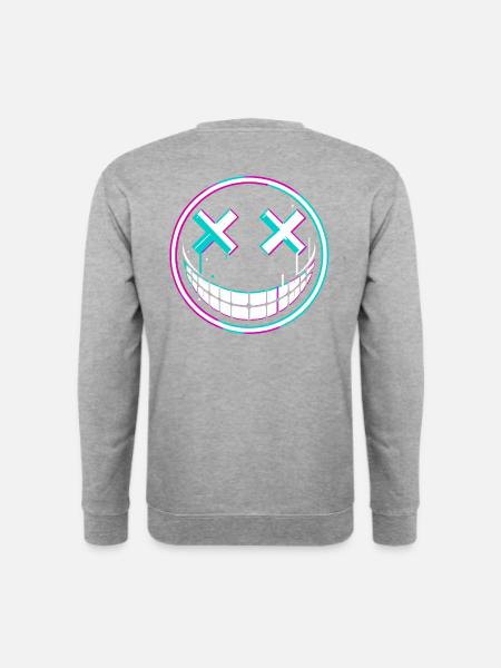 Retro Neon Smile - Unisex Sweatshirt - salt & pepper