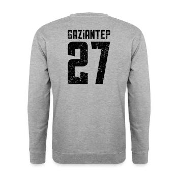 Gaziantep 27 Turquie Turkiye Cadeau Vacances TR - Sweat-shirt Unisexe - gris chiné - Dos - Michal (187cm)