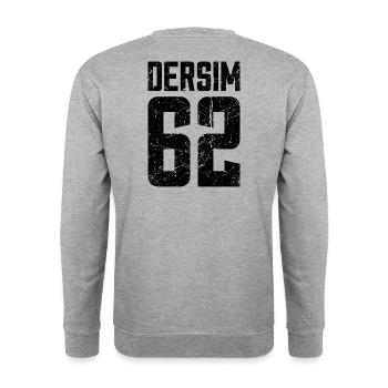 Dersim 62 Türkei Turkiye Geschenk Urlaub TR Türk - Unisex Pullover - Weißgrau meliert - Hinten - Michal (187cm)