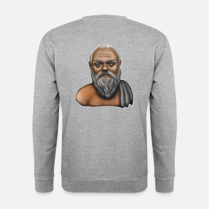Socrates Greek Philosopher - Unisex Sweatshirt - salt & pepper