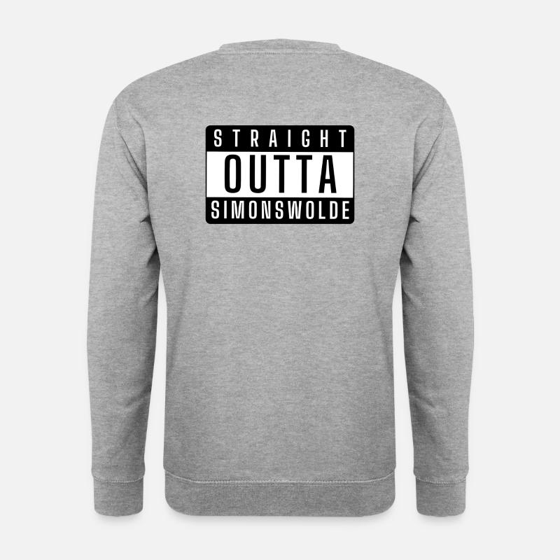 Simonswolde - Unisex Pullover - Weißgrau meliert
