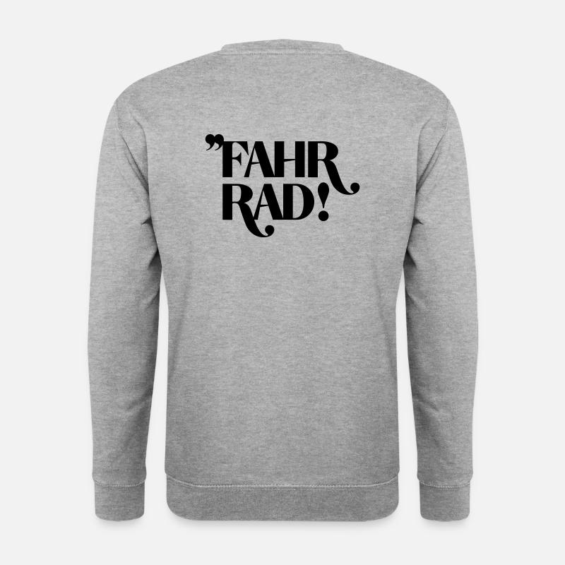 fahrrad - Unisex Pullover - Weißgrau meliert