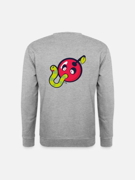 Deadly cherry - Unisex Pullover - Weißgrau meliert