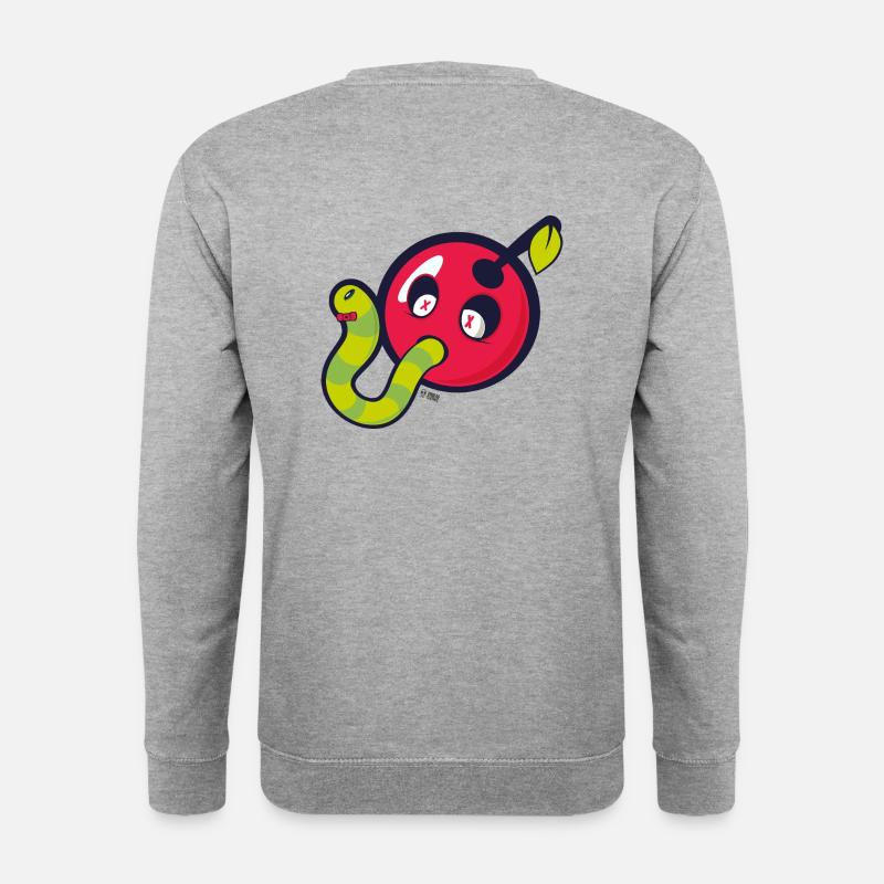 Deadly cherry - Unisex Pullover - Weißgrau meliert