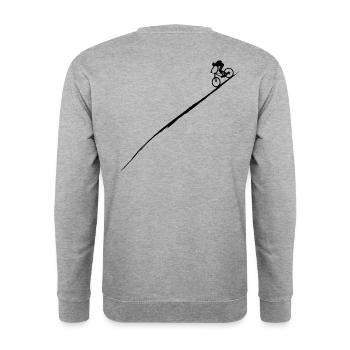 Downhill mountain bike - Unisex Sweatshirt - salt & pepper - Back - Michal (187cm)