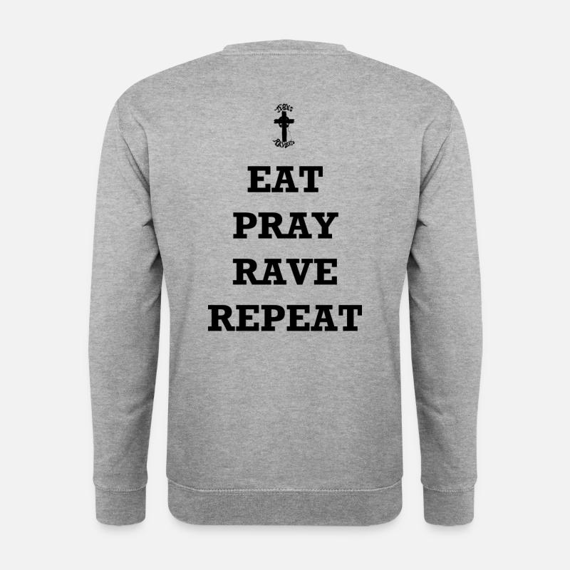 RaveSH - Unisex Pullover - Weißgrau meliert