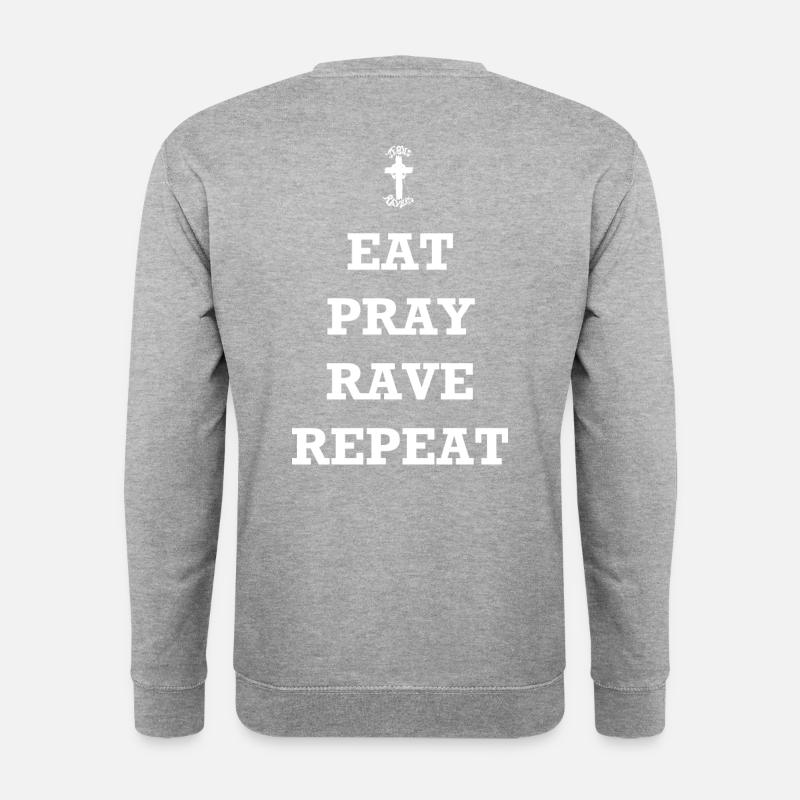 RaveWH - Unisex Pullover - Weißgrau meliert