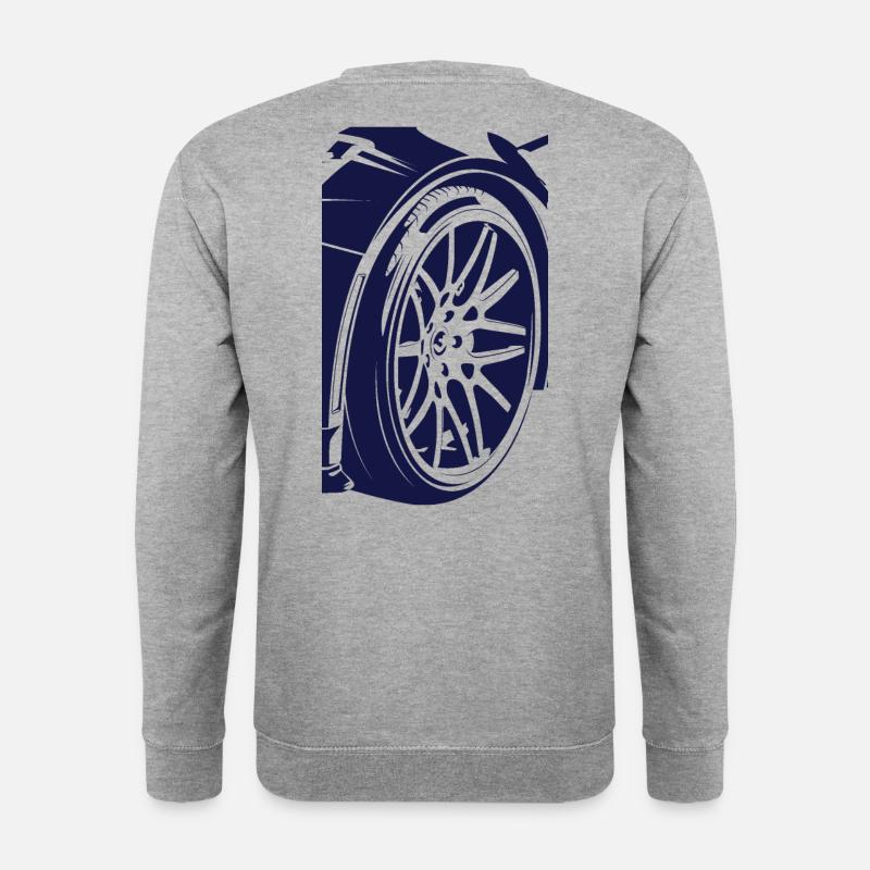 Metall- und Glasränder - Unisex Pullover - Weißgrau meliert