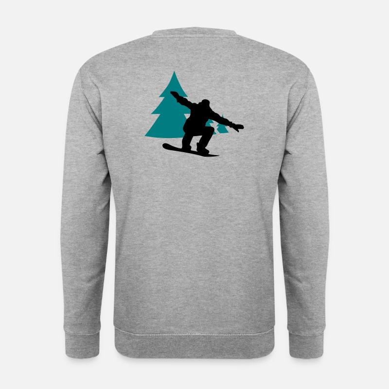 snowboarder trees - Unisex Sweatshirt - salt & pepper