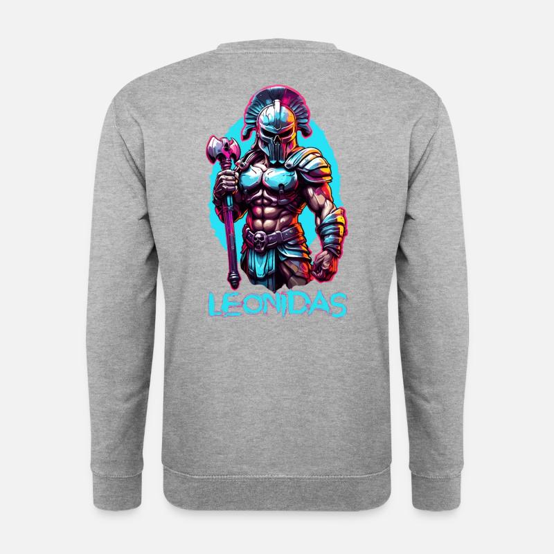 Leonidas - Unisex Pullover - Weißgrau meliert