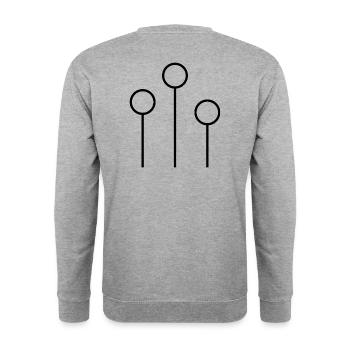 Poteau de but - Sweat-shirt Unisexe - gris chiné - Dos - Michal (187cm)