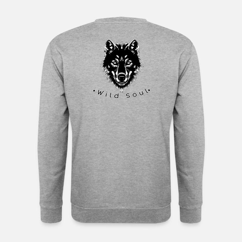 Wilde Natur - Unisex Pullover - Weißgrau meliert