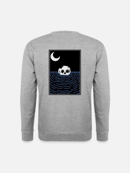 peekabooo - Unisex Pullover - Weißgrau meliert