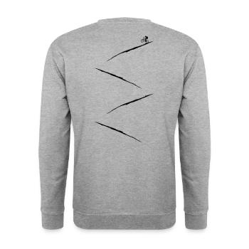 Mountainbiker Mountainbike - Unisex Pullover - Weißgrau meliert - Hinten - Michal (187cm)