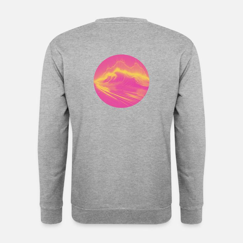 Waveolution - WAVES & WAVS - Unisex Pullover - Weißgrau meliert