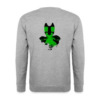 Alien Bakemono - Unisex Sweatshirt - salt & pepper - Back - Michal (187cm)