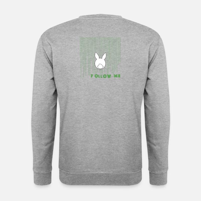 white rabbit - Unisex Pullover - Weißgrau meliert