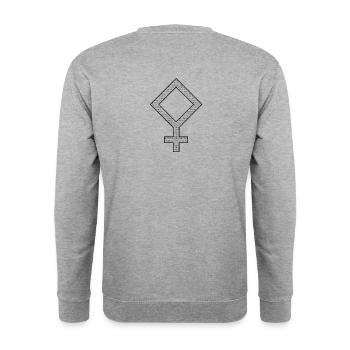 Symbol Pallas Athena - Unisex Sweatshirt - salt & pepper - Back - Michal (187cm)