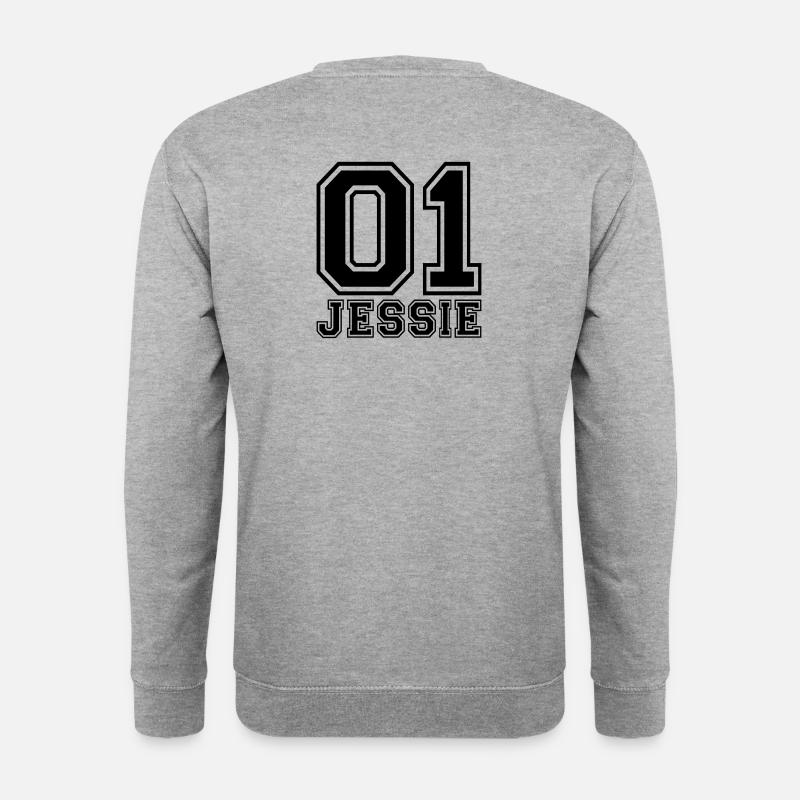 Jessie - Name - Unisex Pullover - Weißgrau meliert