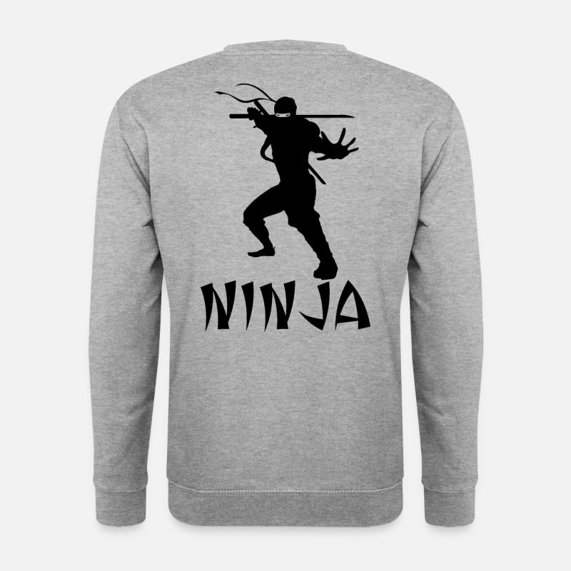 cool black ninja - Unisex Sweatshirt - salt & pepper