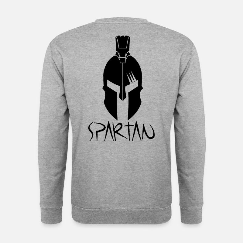 Spartaner - Unisex Pullover - Weißgrau meliert