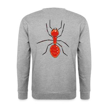 Fourmis Insectes Forêt Animaux Forêt Habitant Enfant - Sweat-shirt Unisexe - gris chiné - Dos - Michal (187cm)