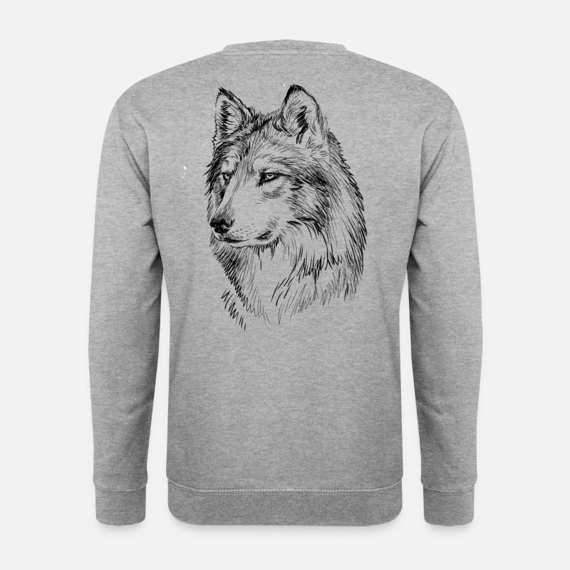 Wolf gift - Unisex Sweatshirt - salt & pepper