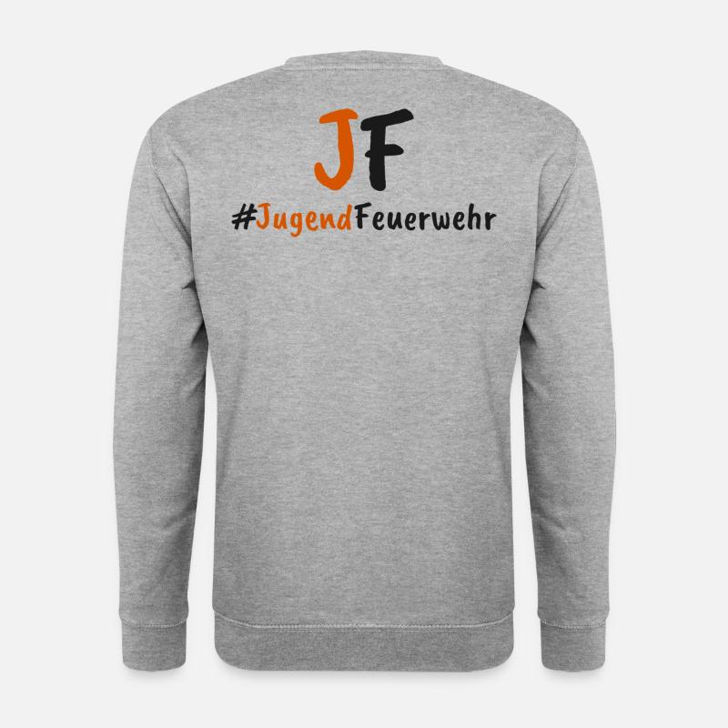 #Jugendfeuerwehr - Unisex Pullover - Weißgrau meliert