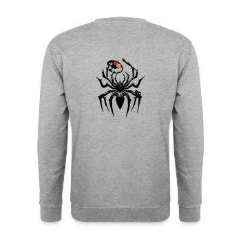 BG - Sweat-shirt Unisexe - gris chiné - Dos - Michal (187cm)