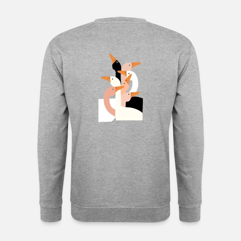 Die Schulterblätter - Unisex Pullover - Weißgrau meliert