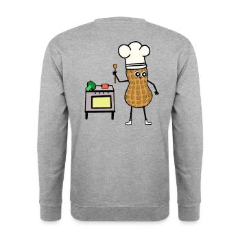 Peanut Cooking Cooking Kitchen Cookhobby Hobby Chef - Unisex Sweatshirt - salt & pepper - Back - Michal (187cm)